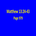 Mathew 13 v24-43